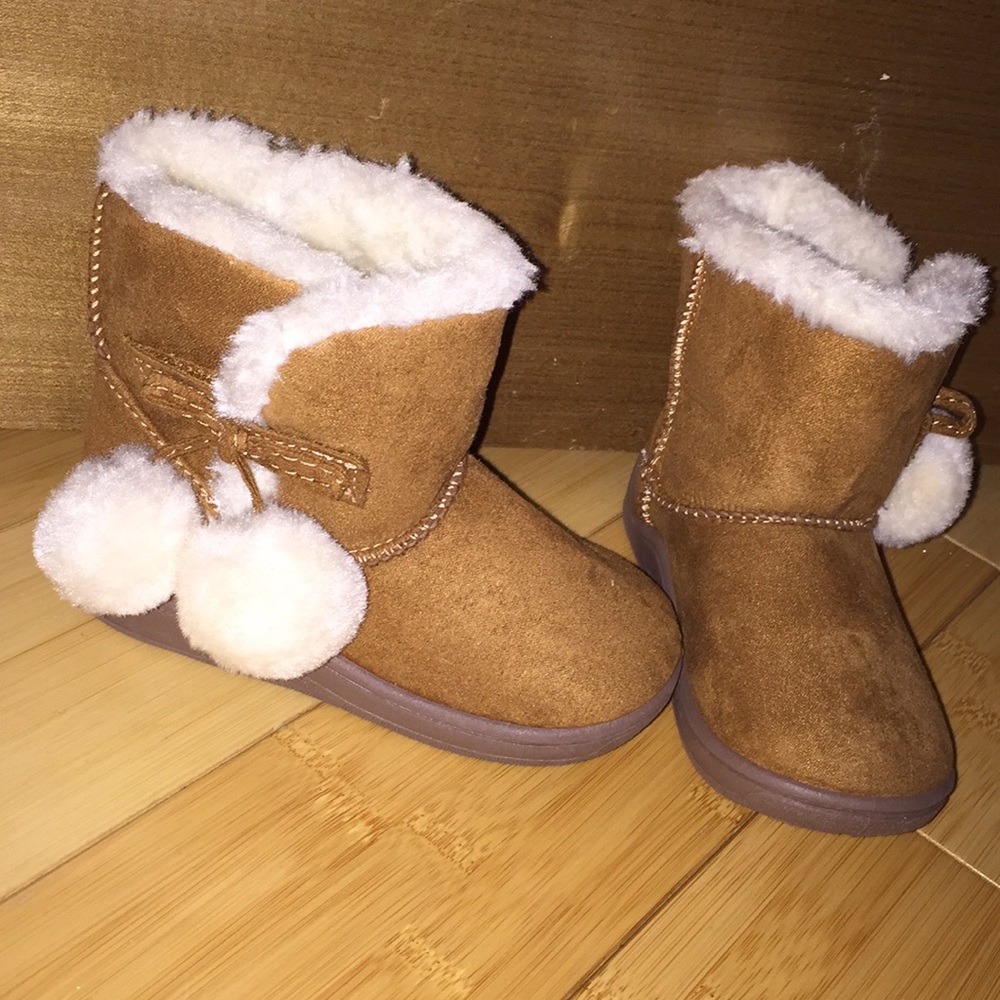 Toddler faux fur winter boots